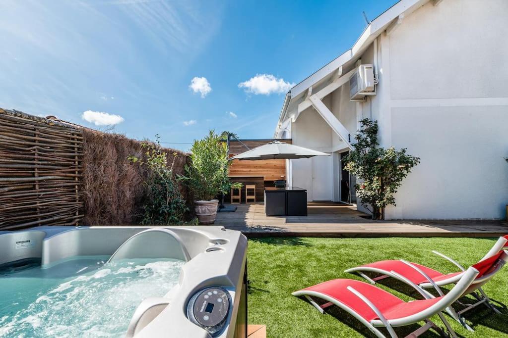 Ravissante Maison 3* Avec Jacuzzi Proche Lac Biscarrosse Buitenkant foto
